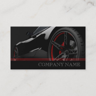 Mechanic Automotive Black Fast Repair Centre Business Card