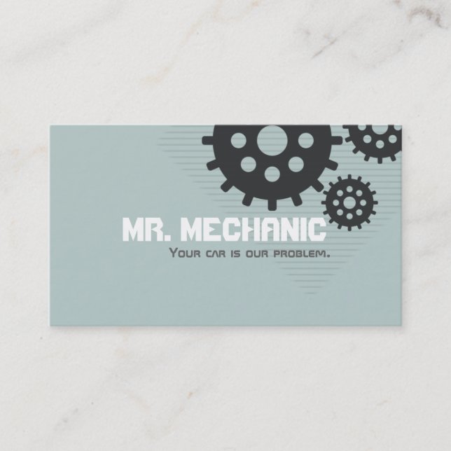 Mechanic Automotive Body Shop Car Repair Business Card (Front)