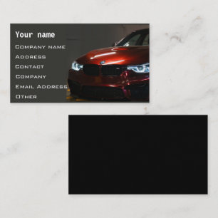 Mechanic Automotive Grey Fast Speed Modern  Business Card