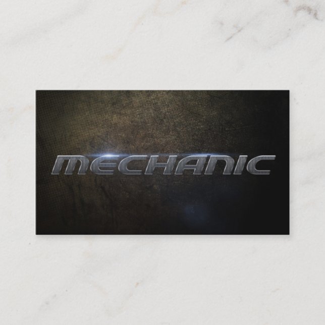 Mechanic Business card (Front)