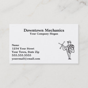 Mechanic Business Cards