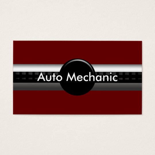 Mechanic Business Cards