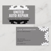 Mechanic Business Cards Mobil Auto Repair