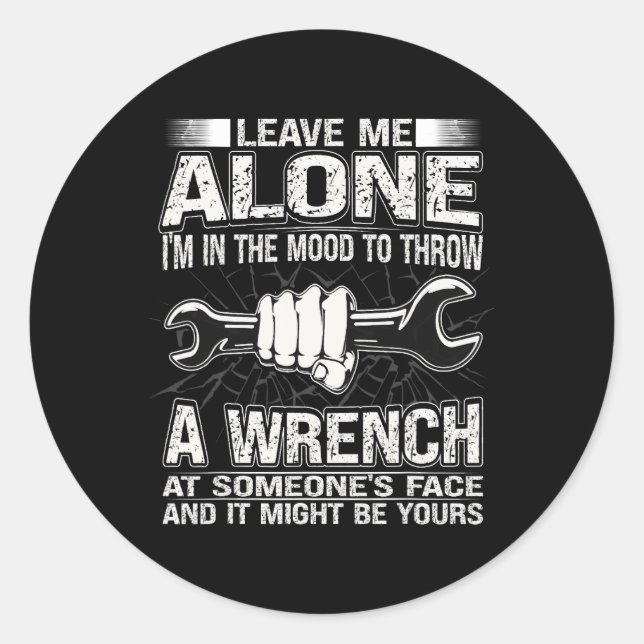 Mechanic Car Guy Car Garage 20 Classic Round Sticker (Front)