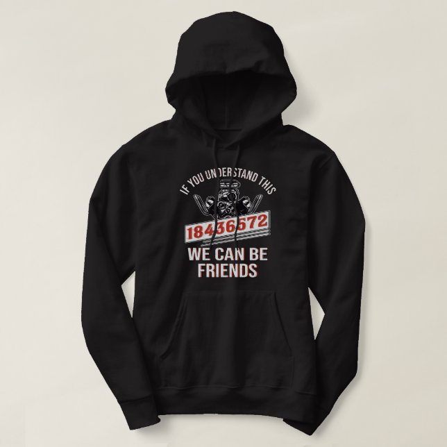 Mechanic Car Mechanic 18436572 V8 Mechanical Engin Hoodie (Design Front)