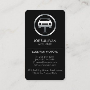 Mechanic Car Repair Business Card
