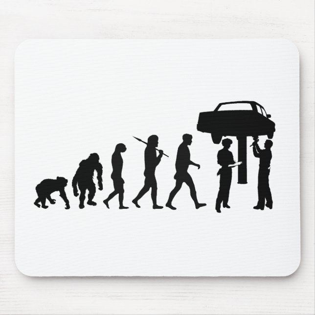 Mechanic Car Repair Workshop Staff Gear Mouse Mat (Front)