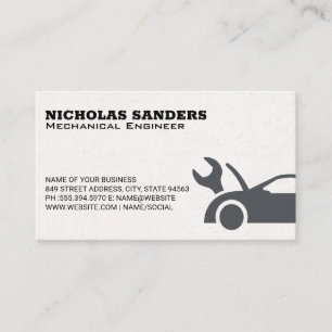 Mechanic   Car Service Business Card