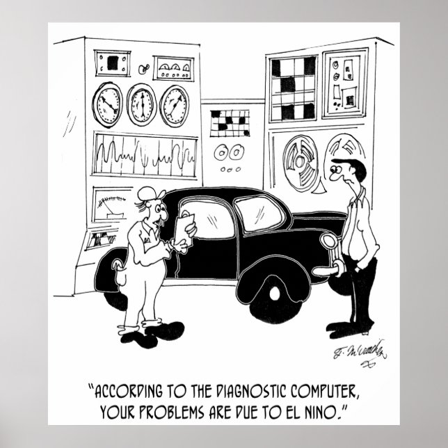 Mechanic Cartoon 6768 Poster (Front)