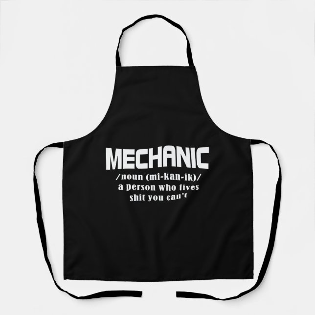 Mechanic Christmas Apron (Front)