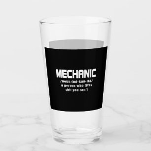 Mechanic Christmas Glass