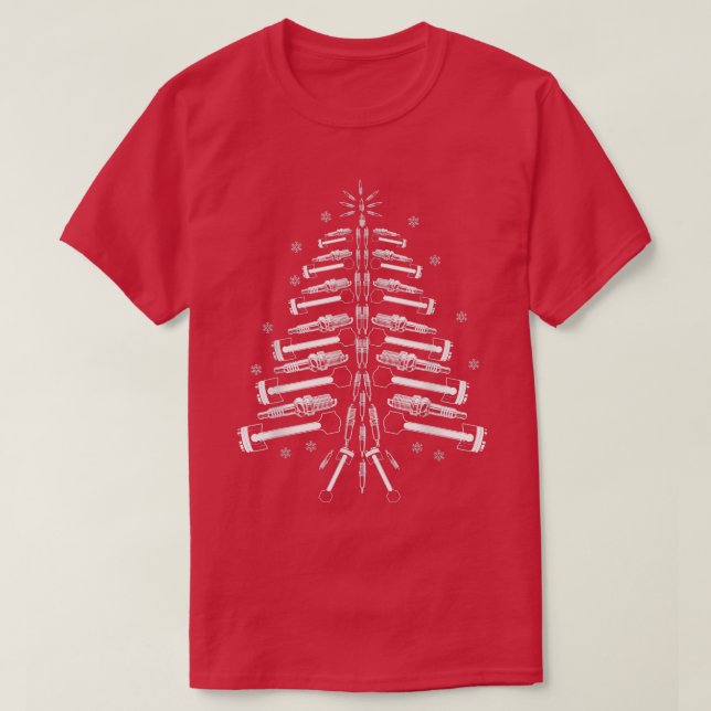 Mechanic Christmas Tree I Funny Xmas For Car Lover T-Shirt (Design Front)
