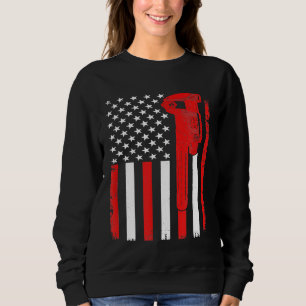 Mechanic Cnc Mechanic Tools Usa Flag Handyman Mach Sweatshirt