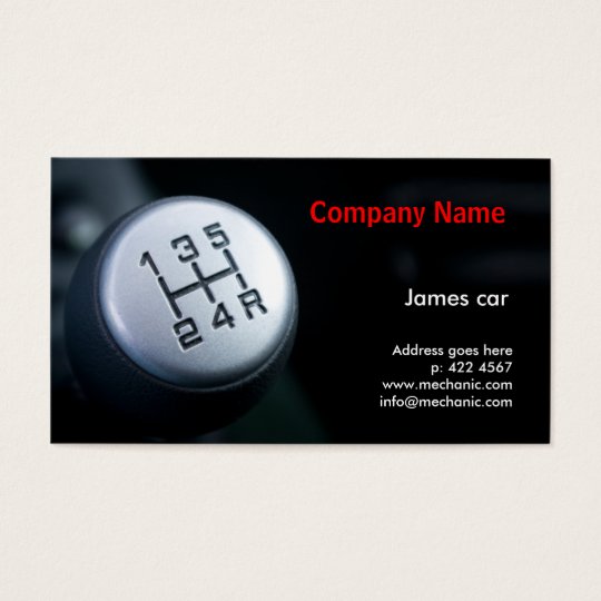Mechanic Company Business Card Template