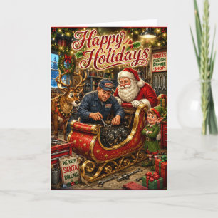 Mechanic Corporate Client Appreciation Business Holiday Card