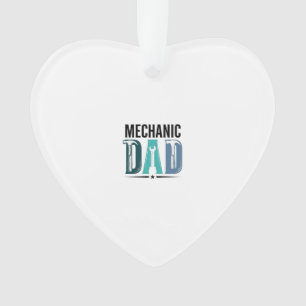Mechanic Dad Vintage Tool Typography Design_1 Ornament
