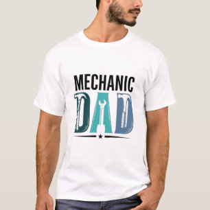 Mechanic Dad Vintage Tool Typography Design_1 T-Shirt