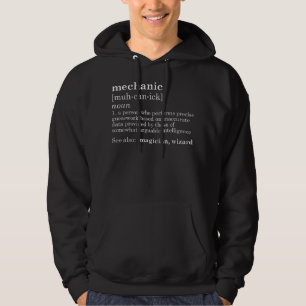 MECHANIC Definition Funny Dad Car Garage Father's  Hoodie