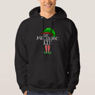 Mechanic Elf Group Matching Family Christmas Outfi Hoodie