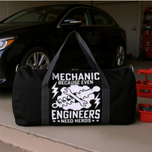 Mechanic Engineers Need Heroes Duffle Bag