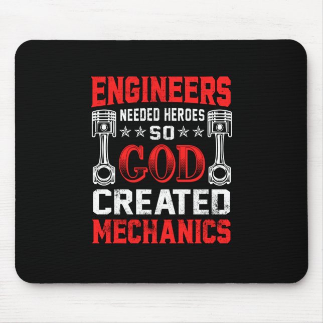 Mechanic Engineers Needed Heroes Mouse Mat (Front)