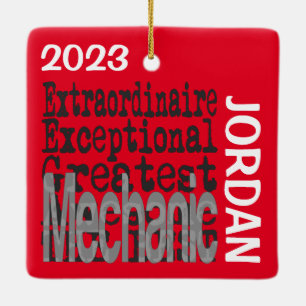 Mechanic Extraordinaire CUSTOM Ceramic Ornament