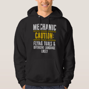 Mechanic For Men Drag Racing Garage Guy Enthusiast Hoodie