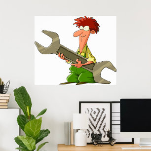 Mechanic Giant Spanner Poster