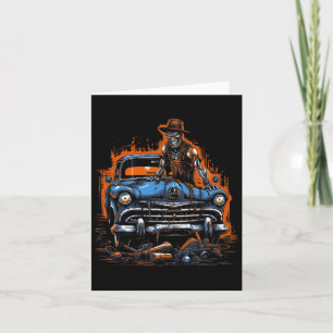 Mechanic Halloween Graphic Tees For Men Card