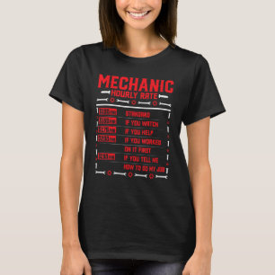 Mechanic Hourly Rate Auto Mechanic Car Repairman T-Shirt