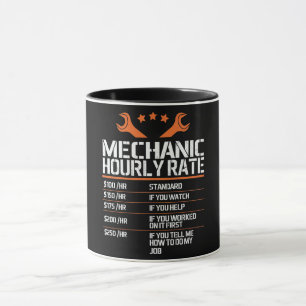 Mechanic Hourly Rate Mug