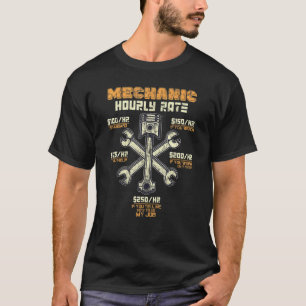 Mechanic Hourly Rate Wrenches Tools T-Shirt