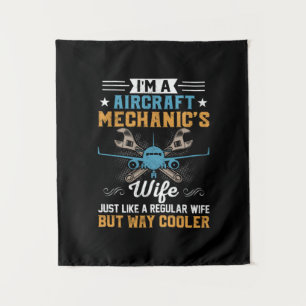 Mechanic I Am A Aircraft Mechanic Wife Tapestry