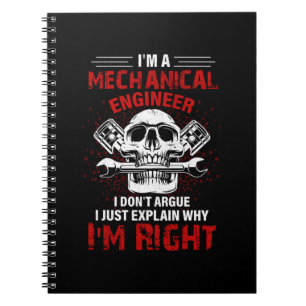 Mechanic I Am A Mechanical Engineer Notebook