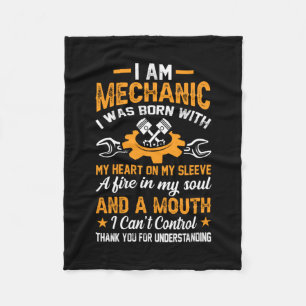 Mechanic I Am Mechanic Fleece Blanket