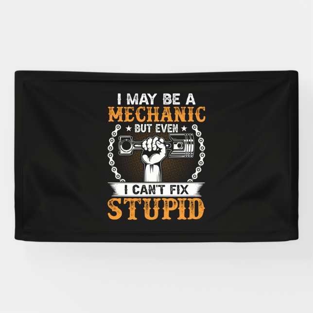 Mechanic I Maybe A Mechanic Banner (Horizontal)