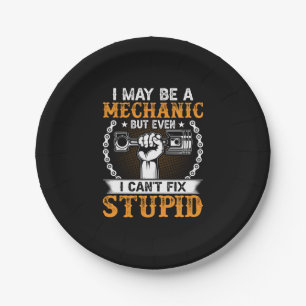 Mechanic I Maybe A Mechanic Paper Plate