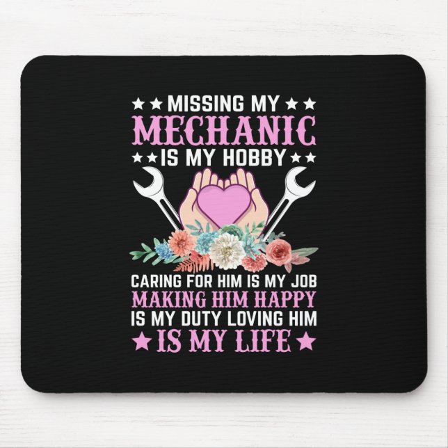 Mechanic Is My Life Mouse Mat (Front)