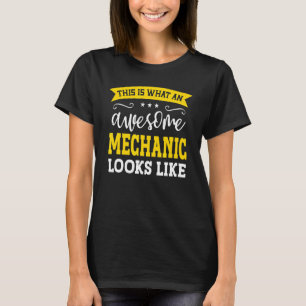 Mechanic Job Title Employee Funny Worker Professio T-Shirt