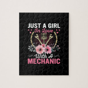 Mechanic Just A Girl In Love With A Mechanic Jigsaw Puzzle