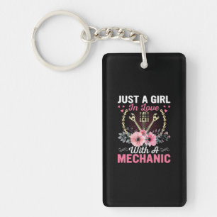 Mechanic Just A Girl In Love With A Mechanic Key Ring