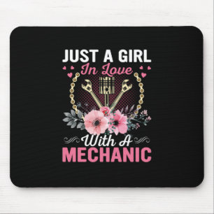 Mechanic Just A Girl In Love With A Mechanic Mouse Mat