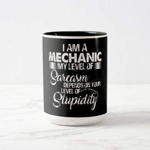 Mechanic Lovers I Am A Mechanic Two-Tone Coffee Mug