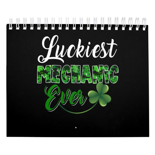 Mechanic Lovers | Luckiest Mechanic Ever Calendar (Cover)