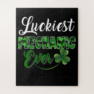 Mechanic Lovers | Luckiest Mechanic Ever Jigsaw Puzzle