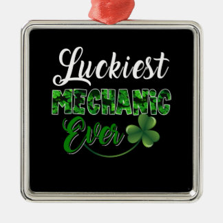 Mechanic Lovers | Luckiest Mechanic Ever Metal Tree Decoration