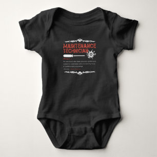 Mechanic Lovers Maintenance Technician Definition Baby Bodysuit