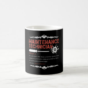 Mechanic Lovers  Maintenance Technician Definition Coffee Mug
