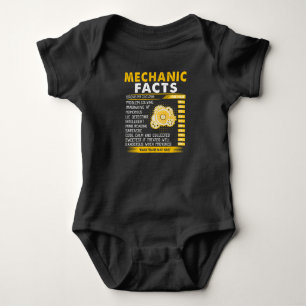 Mechanic Lovers Mechanic Facts Baby Bodysuit