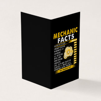 Mechanic Lovers | Mechanic Facts Business Card
